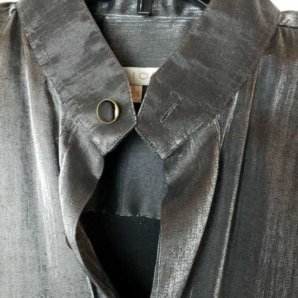 Men's Elliott Button-Down Collarless Dress Shirt-S - Picture 5 of 11